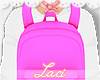 ﾟ✧ hot pink backpack