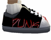 red punk shoes