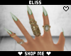 Bliss nails pyscho green