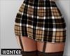 Fall Plaid Skirt | Tan