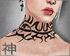 神. D-Eight Neck Tattoo