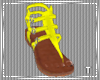 T l Neon Yellow Sandals