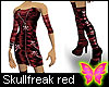SkullFreak red Dress