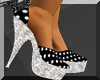 high heels black-white