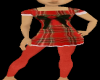 Child red plaid dress
