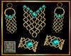 [L] TEAL Full Jewel SET