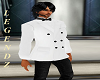 White w/ Blk Buttons Tux