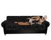 Black Studded Couch