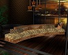 Tufted leather couch