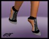 Lace-Up Heels Gray