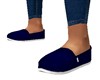 NAVY CANVAS FLATS