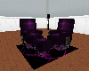 purple relaxing chairs