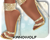 K| Gold  Bling Heels