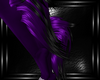 b purple felina leg fur
