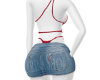 Marina denim bikini Red