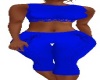 blue lace pants set rl