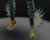 Peacock Leg Feathers