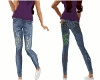 Spattered Skinny Jeans