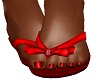 Red Summer Flip Flops 