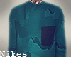 TS - Teal Camo sweater