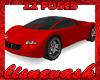 (L) 12 Pose Red Car