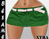~B~MINI SKIRT GREEN XTRA