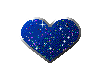 sparkle blue heart