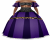 Purple Fur Ball Gown