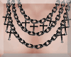 ⛧ Onyx Cross Necklace
