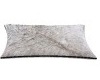 White Fur Pillow with Po