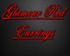 Glamour Red Earrings