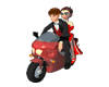 Spies Riding Motorcycle