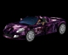 Purple Rave Sports Car