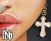 Sparkling Cross Earrings