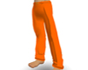 Orange slacks with belt