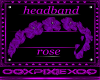 purple&silver studd rose