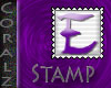 Purple "E" Stamp