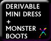 DRV frill dress + Boots