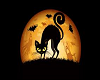 Black Cat Halloween Rug