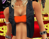 Leather Rose Vest Org/To