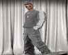 S~ Grey Cargo Pants M