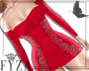 F ❥ Lace Dress Red