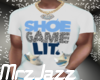 WHITE N BBY BLUE TEE