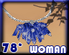 necklaces silver blue w