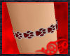 Red Paw Armband Left