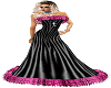 Pink n Black Gown