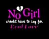 No Girl...