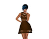 BROWN PARTY GIRL DRESS