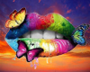 Rainbow Butterfly Cutout