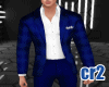 Royal Blue Plaid Suit